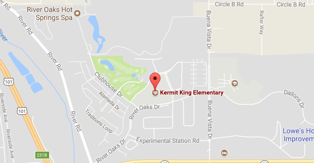 Map to Kermit King Elementary School