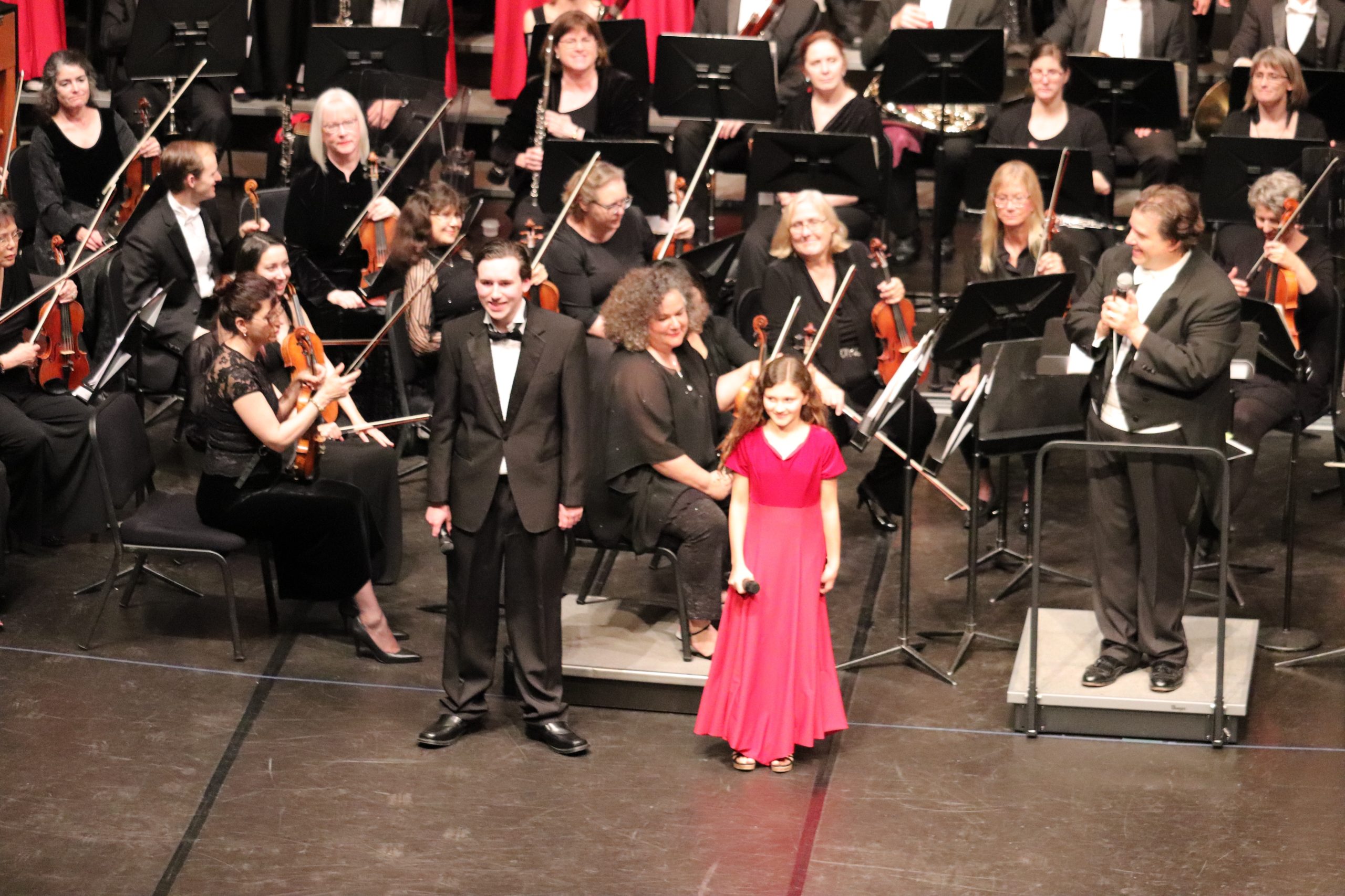 Students performing with professionals at May 11th Countywide Gala