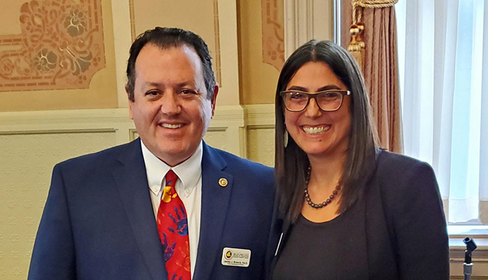 Tony Thurmand, State Superintendent of Public Instruction, along with Dr. Brescia, County Superintendent of Schools, Susan Salcido, County Superintendent of Schools, Santa Barbara COE, and Santa Barbara COE staff