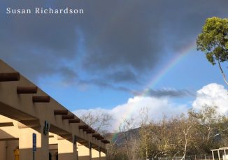Rainbow over the Main SLOCOE Building