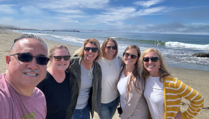 HR Staff: (L-R) Alysen Barron, Ryan Hollaway, Linda Meyash, Thomas Alvarez, Brooke Olsson, Karen Woodruff, and Jenni Pong