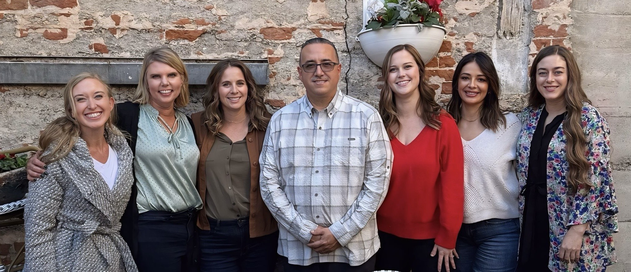 AHA Heartwalk HR Staff: (L-R) Alysen Barron, Ryan Hollaway, Linda Meyash, Thomas Alvarez, Brooke Olsson, Karen Woodruff, and Jenni Pong