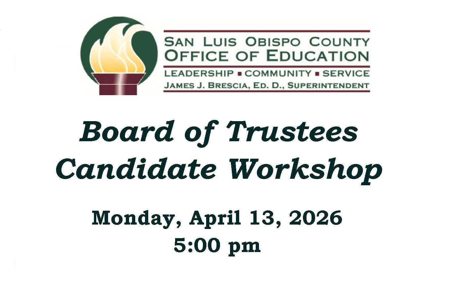 Good Things at SLOCOE