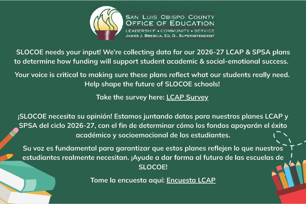 Good Things at SLOCOE